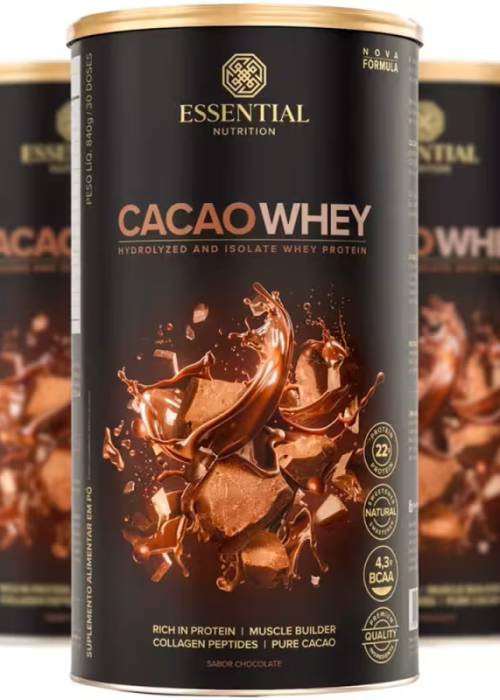 Kit Essential Nutrition Cacao Whey Trio (3 Unidades)